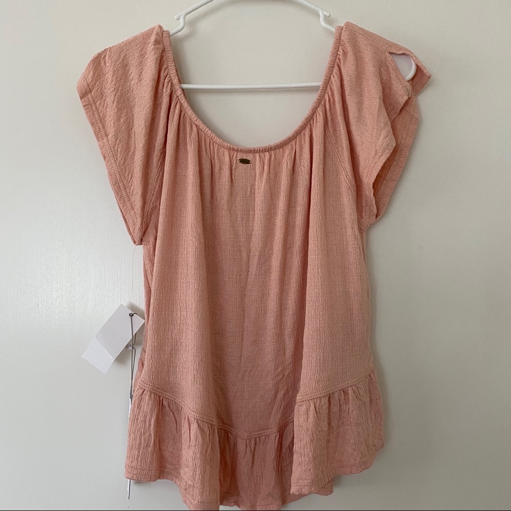 Nwt O’neill Farrah Solid Off The Shoulder Top - image 2